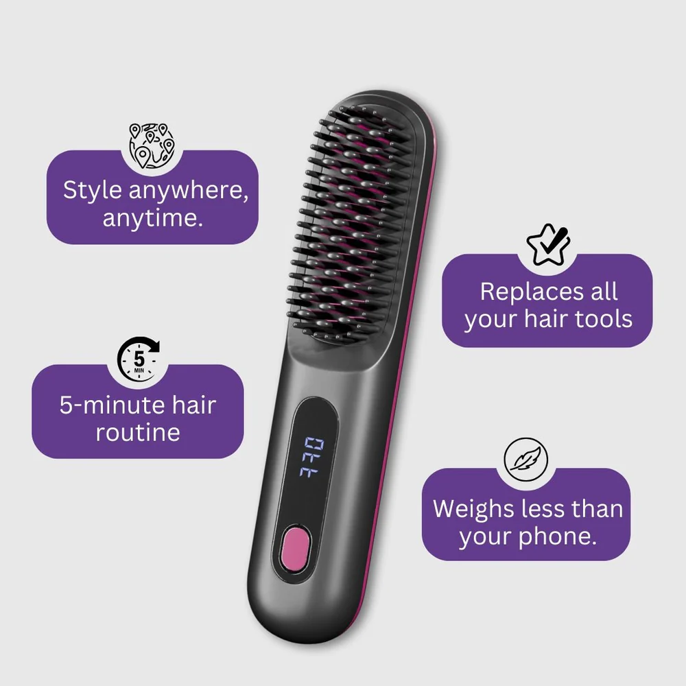 Zandora Portable Straightener Brush