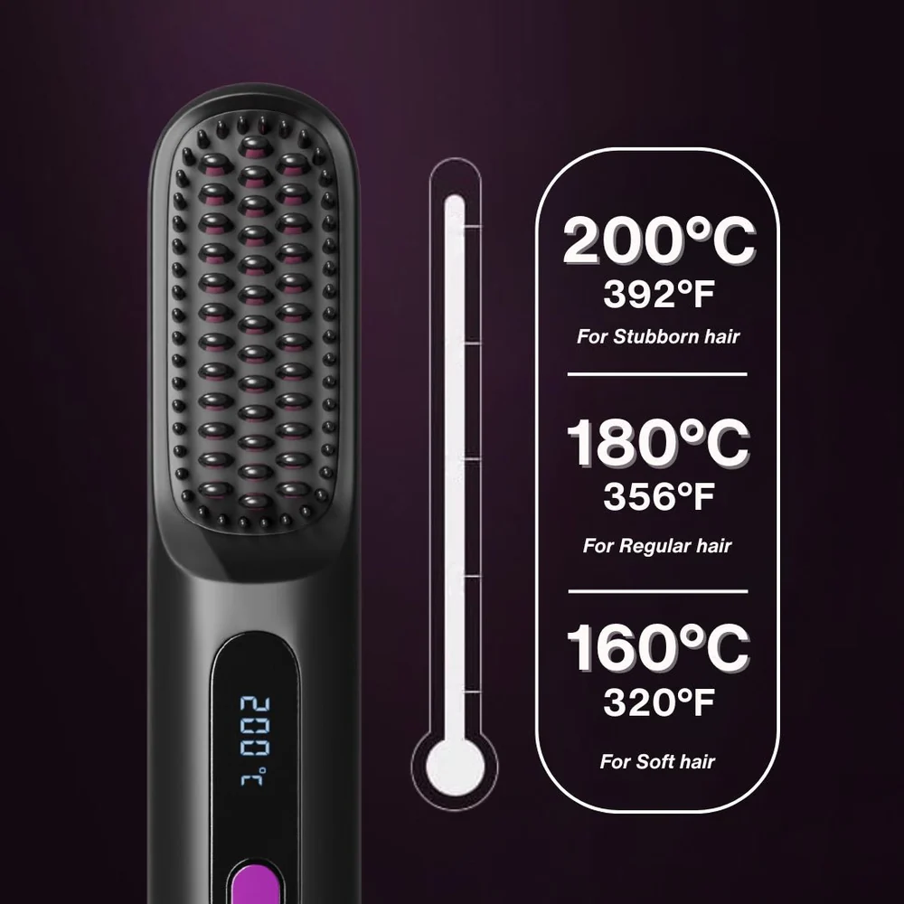 Zandora Portable Straightener Brush