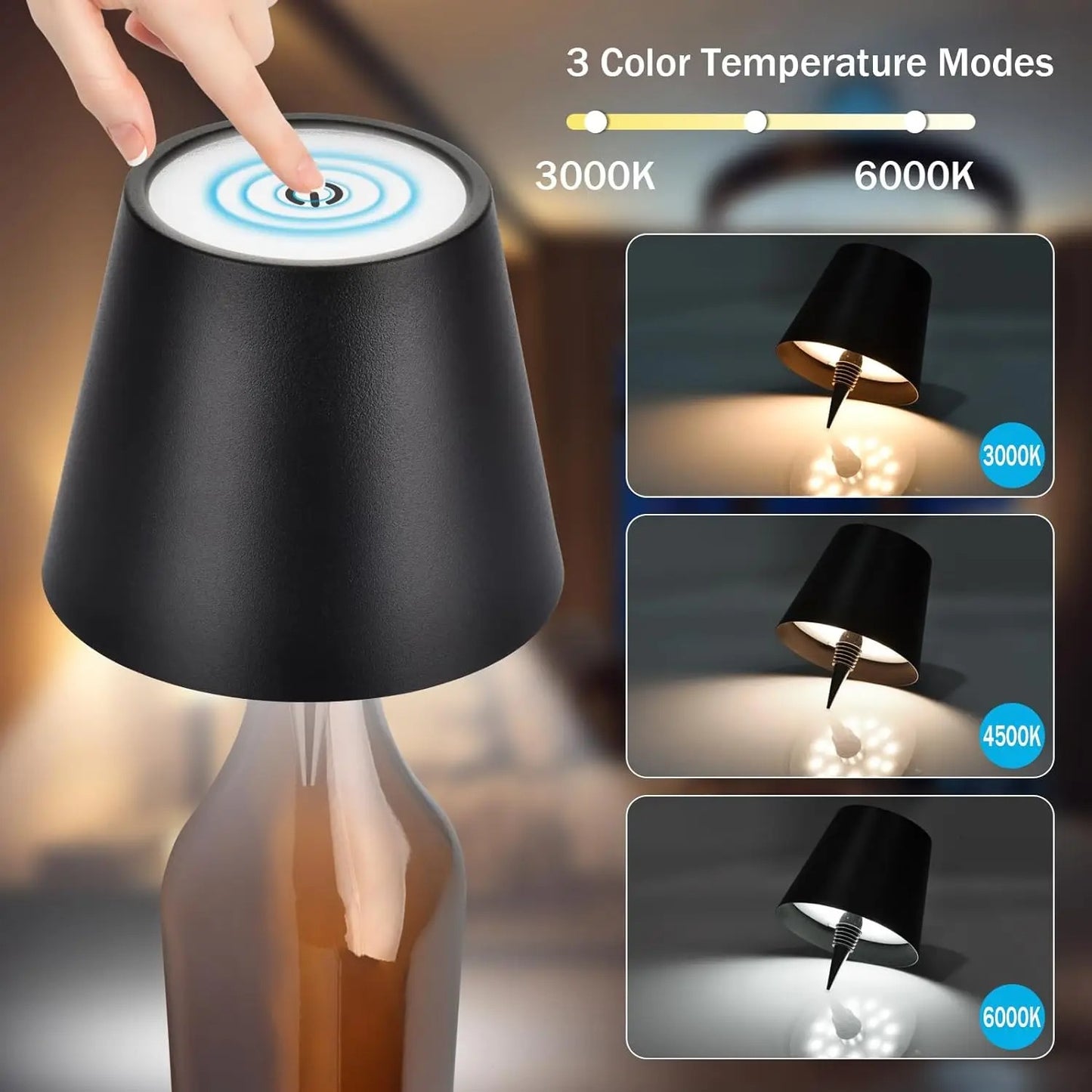 WIRELESS TOUCH CONTROL BOTTLE LAMP